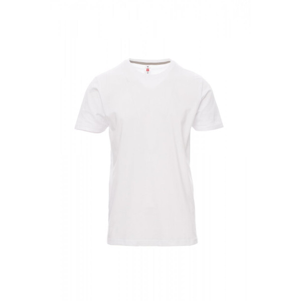 PAYPER SUNRISE T-Shirt, weiß, Gr. XL, Rundhalsausschnitt mit Nackenband, Stretchnähten, 100% Baumwolle, 190g/m²