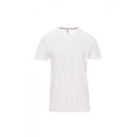 PAYPER SUNRISE T-Shirt, weiß, Gr. XL, Rundhalsausschnitt mit Nackenband, Stretchnähten, 100% Baumwolle, 190g/m²