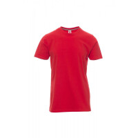 PAYPER SUNRISE T-Shirt, rot, Gr. M, Rundhalsausschnitt mit Nackenband, Stretchnähten, 100% Baumwolle, 190g/m²