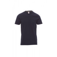 PAYPER SUNRISE T-Shirt, marineblau, Gr. M, Rundhalsausschnitt mit Nackenband, Stretchnähten, 100% Baumwolle, 190g/m²