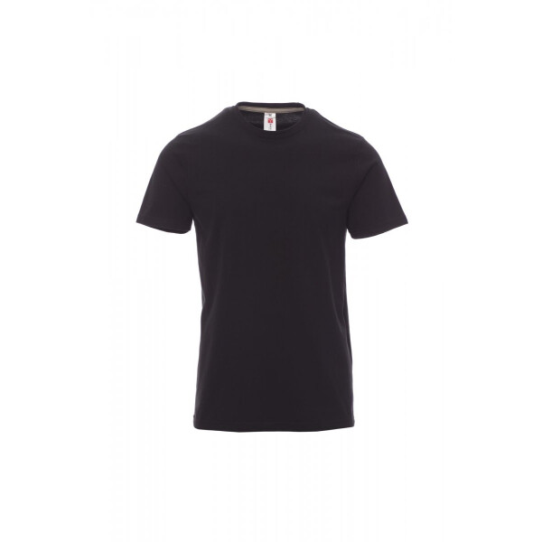 PAYPER SUNRISE T-Shirt, schwarz, Gr. L, Rundhalsausschnitt mit Nackenband, Stretchnähten, 100% Baumwolle, 190g/m²