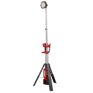 MILWAUKEE M18SAL2-0 Akku-Baustrahler 18V, 2800lm, höhenverstellbar 1,10 bis 2,2m, 230°drehbar, 240° schwenkbar, 3 Leuchtstufen, Schutzklasse IP 54, Sologerät