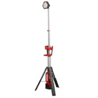 MILWAUKEE M18SAL2-0 Akku-Baustrahler 18V, 2800lm, höhenverstellbar 1,10 bis 2,2m, 230°drehbar, 240° schwenkbar, 3 Leuchtstufen, Schutzklasse IP 54, Sologerät