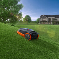 Segway Exklusiv-Partner NAVIMOW X330E Mähroboter, inkl. VisionFence, ohne Begrenzungskabel, elektrische Schnitthöhenverstellung, Diebstahlschutz, Steigfähigkeit 50%, bis zu 3000m²