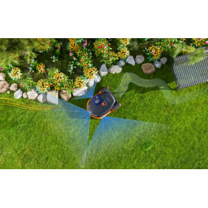 Segway Exklusiv-Partner Saisonabverkauf NAVIMOW X350E Modell 2025 Mähroboter,inkl. VisionFence Sensor, ohne Begrenzungskabel, elektrische Schnitthöhenverstellung, Diebstahlschutz, Steigfähigkeit 50%, bis zu 5000m²