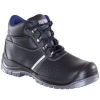 Santos Felix Plus S3, Sicherheitsschuh, Gr. 46, Farbe: schwarz, knöchelhoch, Weite 12, Rindkernleder, Zehenschutz und Durchtrittschutz aus rostfreiem Stahl