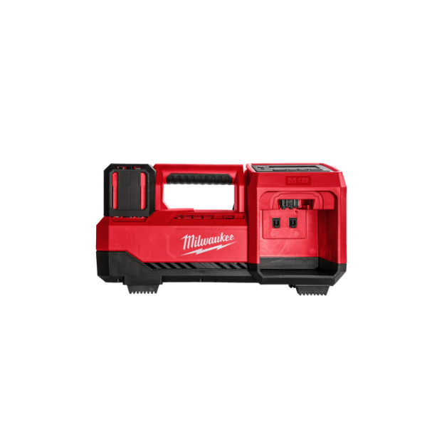 MILWAUKEE M18BI-0 Akku-Kompressor 18V, max. 10,3 bar, automatische Drucküberprüfung, Auto-Shut-Off-Funktion, 4 voreingestellte Bar-Speicher und 3 Maßeinheiten, Sologerät