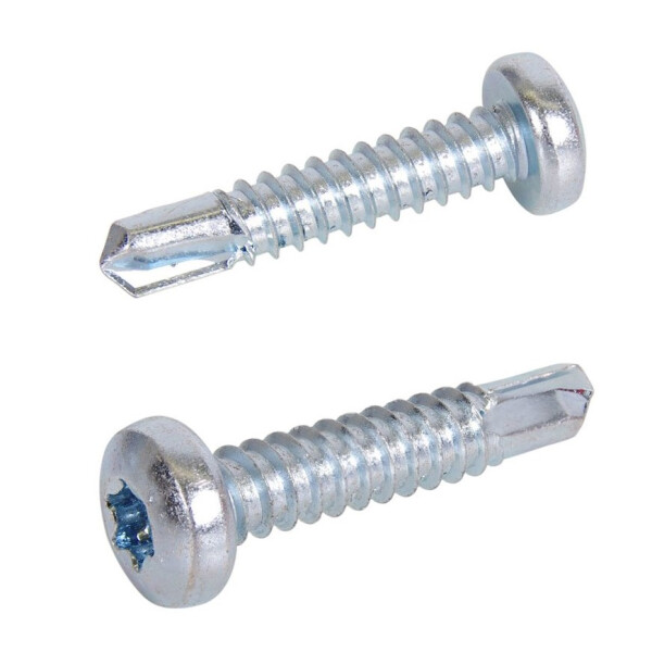 Bohrschraube Linsenkopf, DIN7504, 6,3x70mm, TX30, verzinkt, Paket 250 Stück
