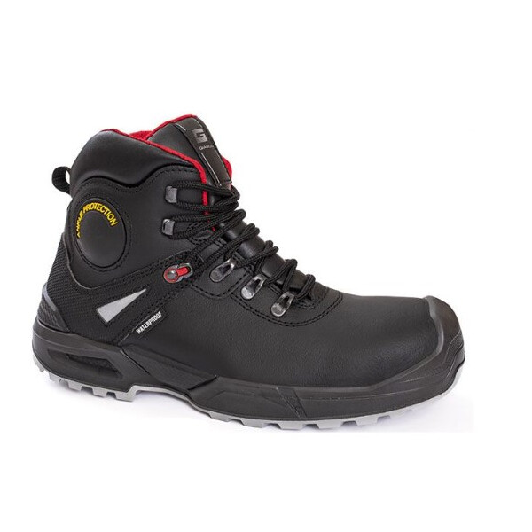 GIASCO DEFENDER NEW S7S FO CI AN SC SR, Sicherheitshalbschuh, Gr.46, Farbe: schwarz, knöchelhoch, mit Membran und Knöchelschutz, bis -17°C