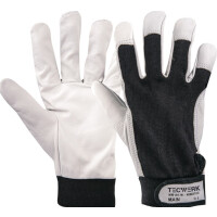 Handschuhe Main Gr.9 schwarz/naturfarben EN 388 PSA II TECWERK