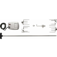 NAPOLEON Drehspieß/Rotisserie Commercial Quality für Prestige / Prestige Pro 500, mit 4 Edelstahl Fleischgabeln, inklusive Motor und Gegengewicht