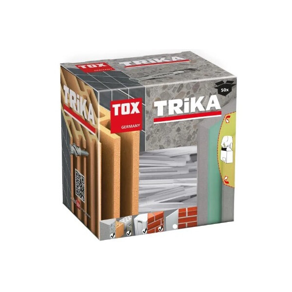 TOX Universaldübel TRIKA 10/61 mit Rand, verknotet oder spreizt, VPE 50 Stück