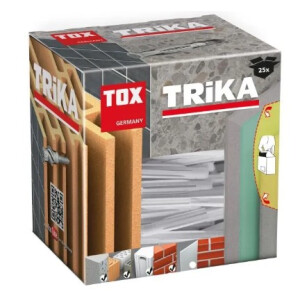 TOX Universaldübel TRIKA 12/71 mit Rand, verknotet oder spreizt, VPE 25 Stück