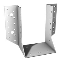 PM Balkenschuh Typ A, 100x140mm, Lochung 4x11, 36x5, verzinkt, nach außen abgewinkelt, ETA-11/0297