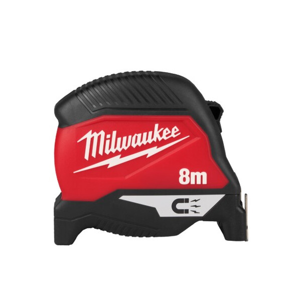 MILWAUKEE Premium-Bandmaß 8 m magnetisch, 30 mm breites Band