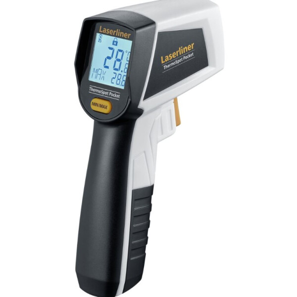 Laserliner ThermoSpot Pocket, Infrarot-Temperaturmessgerät, Oberflächentemperatur, Messbereich -40°C...400°C, inkl. Batterie