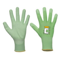 OS SLATY Schnittschutzhandschuhe, Größe 11, Norm EN338, Kennziffer 4X43D, Schnittschutzstufe D, nahtlos, PU-Beschichtung, Touchscreen-kompatibel
