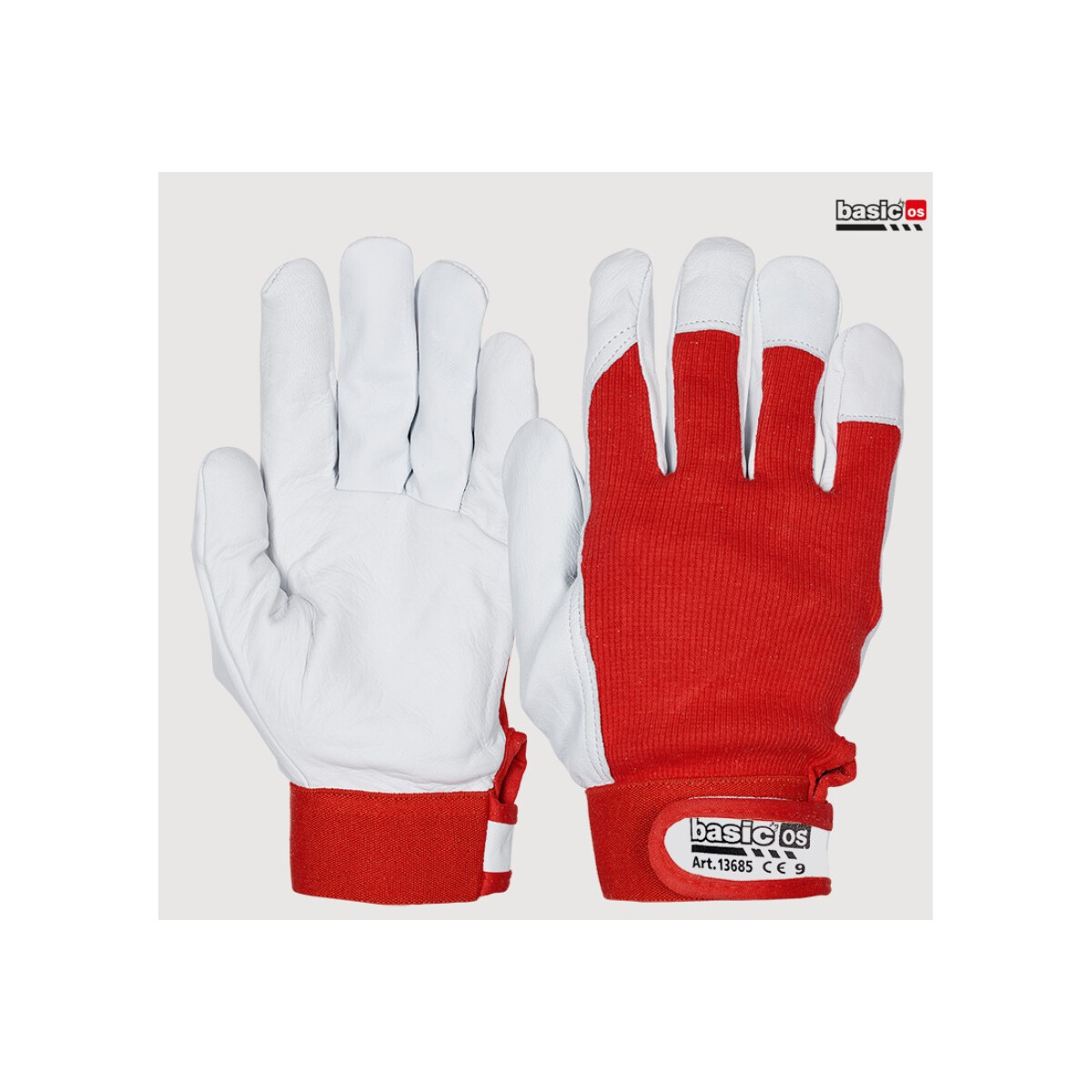 OS Handschuh Basic Light Red, Gr. 11, Ziegennappalleder/Baum