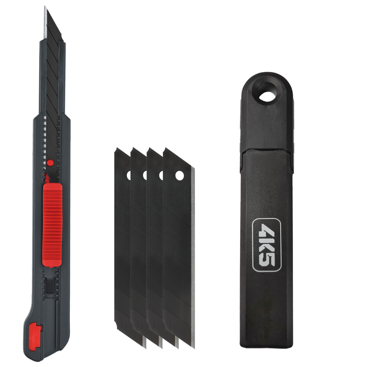 4K5 CR9S Cuttermesser, Carbon-beschichtete und rostfreie...