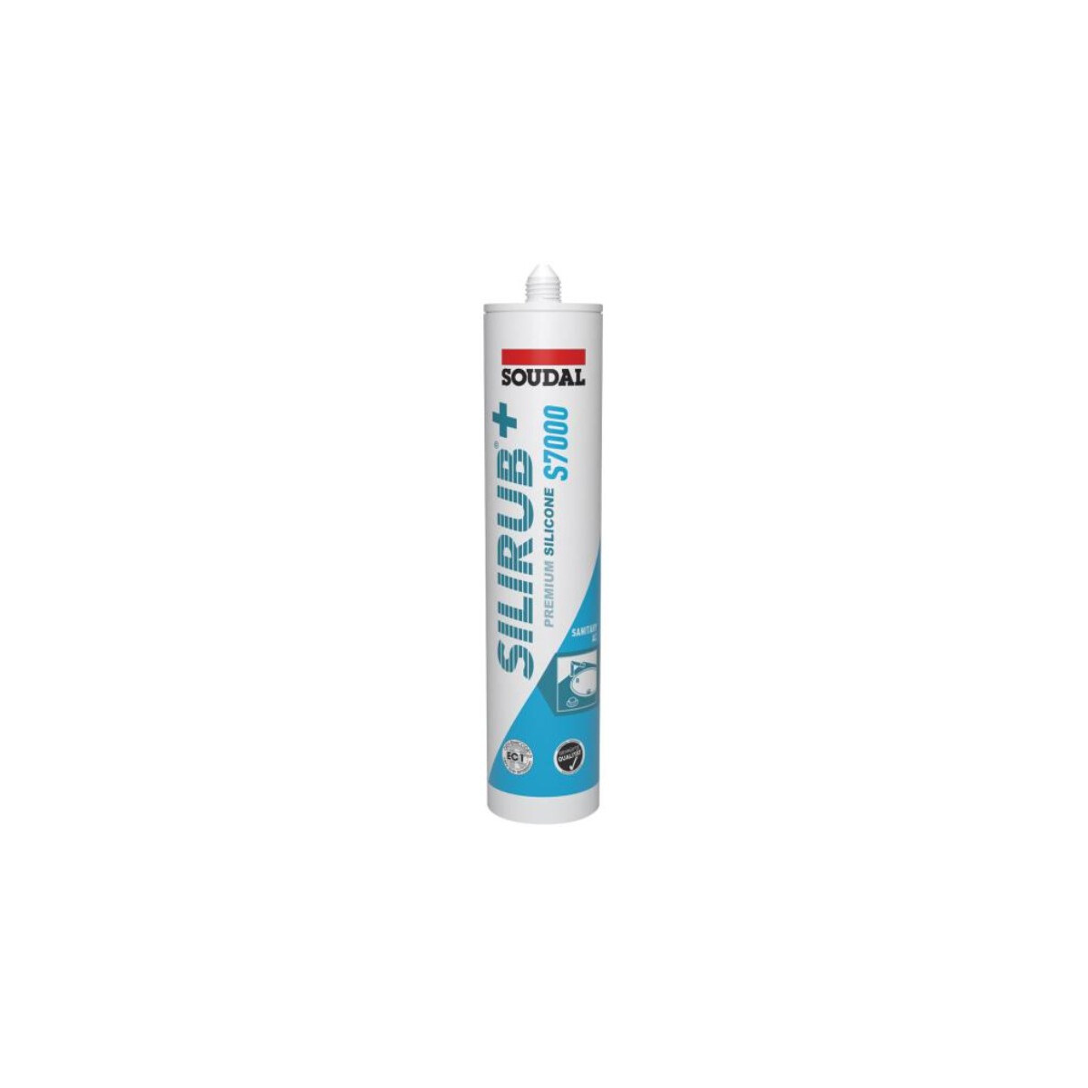 SOUDAL Premium Sanitär Silikon S7000, Acetat...