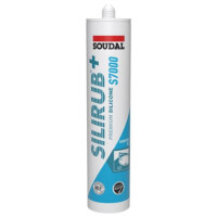 SOUDAL Premium Sanitär Silikon S7000, Acetat vernetzt, 310 ml Kartusche, Farbe weiß inkl. TZ