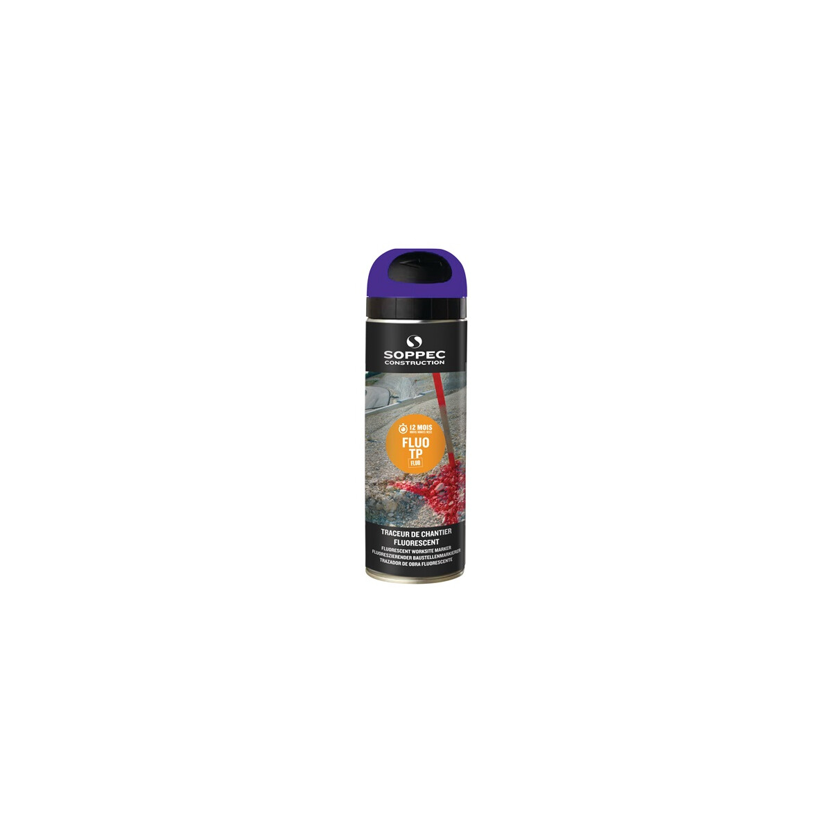 Baustellenmarkierspray FLUO TP leuchtblau 500 ml...