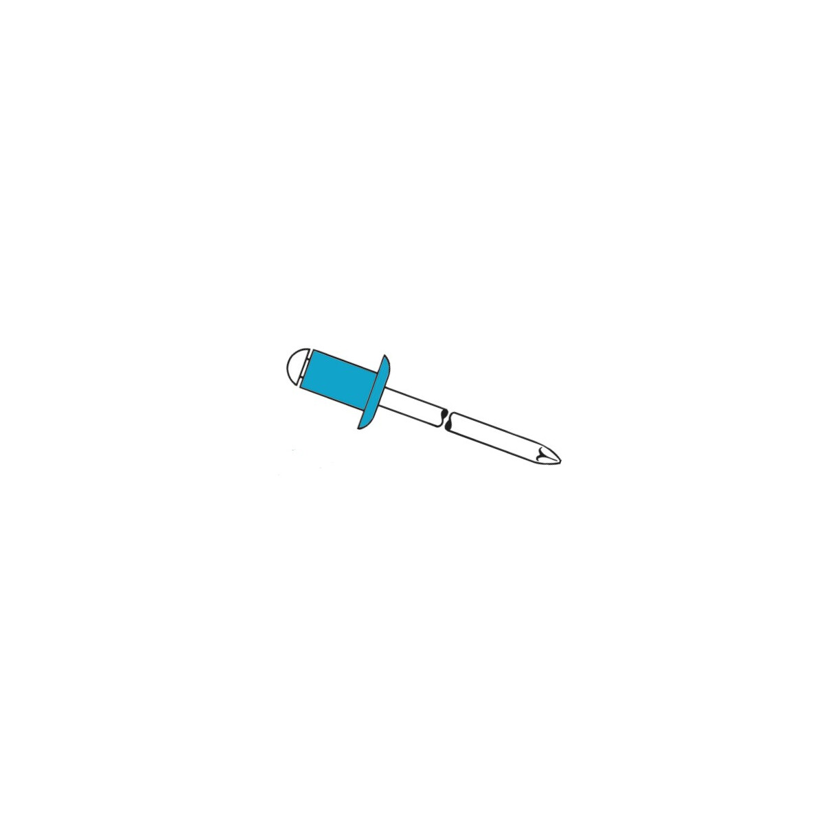 GESIPA  Blindniete A2 - Edelstahl, 3,2 x 8 mm, Standard...