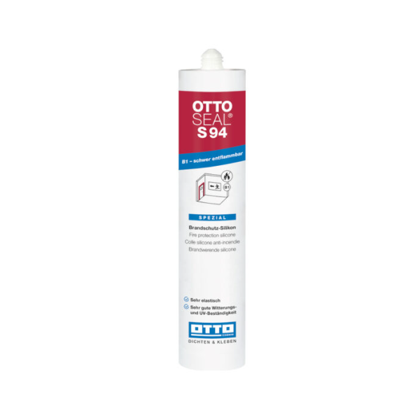 Otto Ottoseal S 94 Brandschutzsilikon B1 schwer entflammbar, 310 ml, CO1 weiss