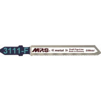 MPS Stichsägeblatt Typ 3111-F HSS BI -Metall, Schnittlänge : 50 mm, Gesamtlänge: 75 mm, Materialstärke: 1,5 - 3 mm, ideal für gerade Schnitte in Weichstahl, Buntmetall, Stahl, rostfreier Stahl, Plexiglas, Paket 5 Stück