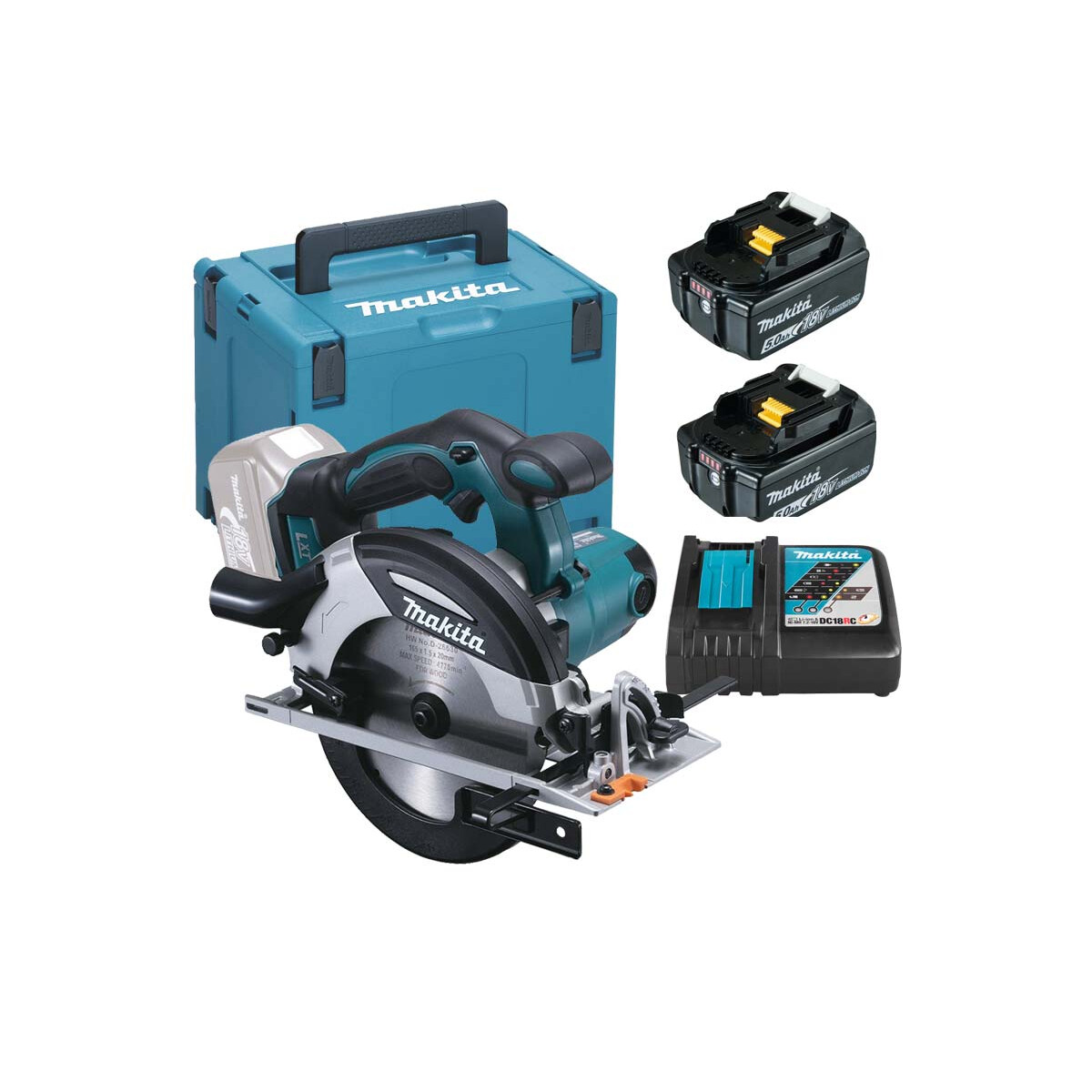 Makita DHS630RMJ Akkuhandkreissäge, 18V, 66mm, 2 x...