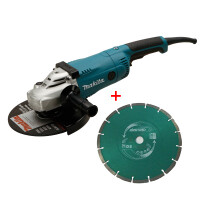 Makita Winkelschleifer GA9020RF 230mm 2200W mit 1 Diamanttrennscheibe Diamak