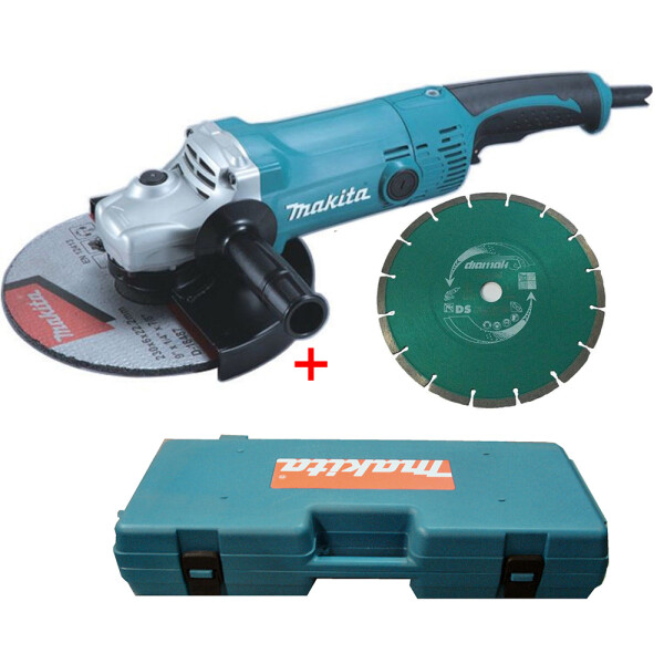 Makita Winkelschleifer GA9050R 230mm 2000W mit Makita Diamanttrennscheibe Diamak 230mm, Koffer