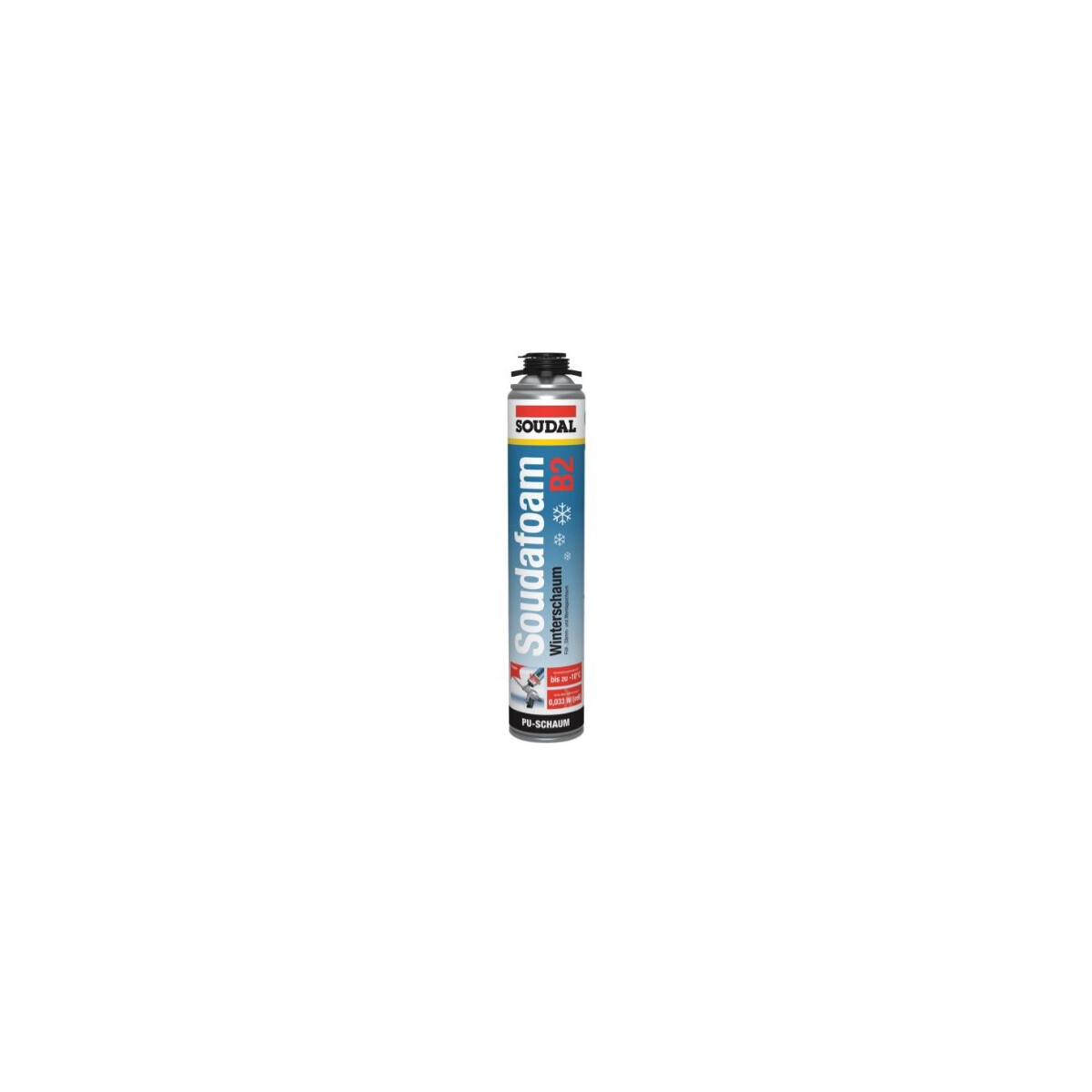 SOUDAL Profi Pistolenschaum B2, Winterschaum, 750ml