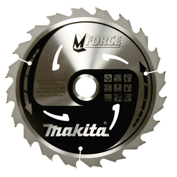Makita A-89632, HM-Kreissägeblatt M-Force, 165mm, 24 Zähne, A 89632 SP6000