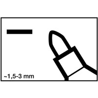 Permanentmarker 3000 schwarz Strich-B.1,5-3mm Rundspitze EDDING
