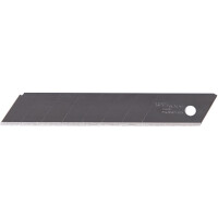 Abbrechklinge 18mm, 10 Stück in Plastikbox, 621/A/SB schwarz, Premiumqualität