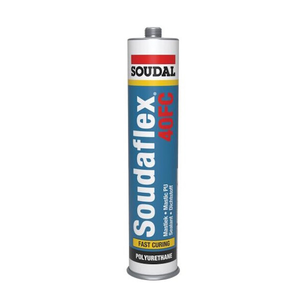 SOUDAL Soudaflex 40FC Bau / Industrie Kleb- und Dichtstoff, Farbe grau, 310 ml, Kartusche