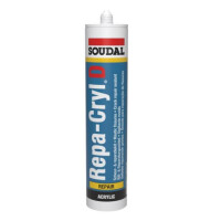 SOUDAL REP-ACRYL D, Acryldichtstoff mit körniger Struktur, 310 ml Kartusche, Farbe weiss