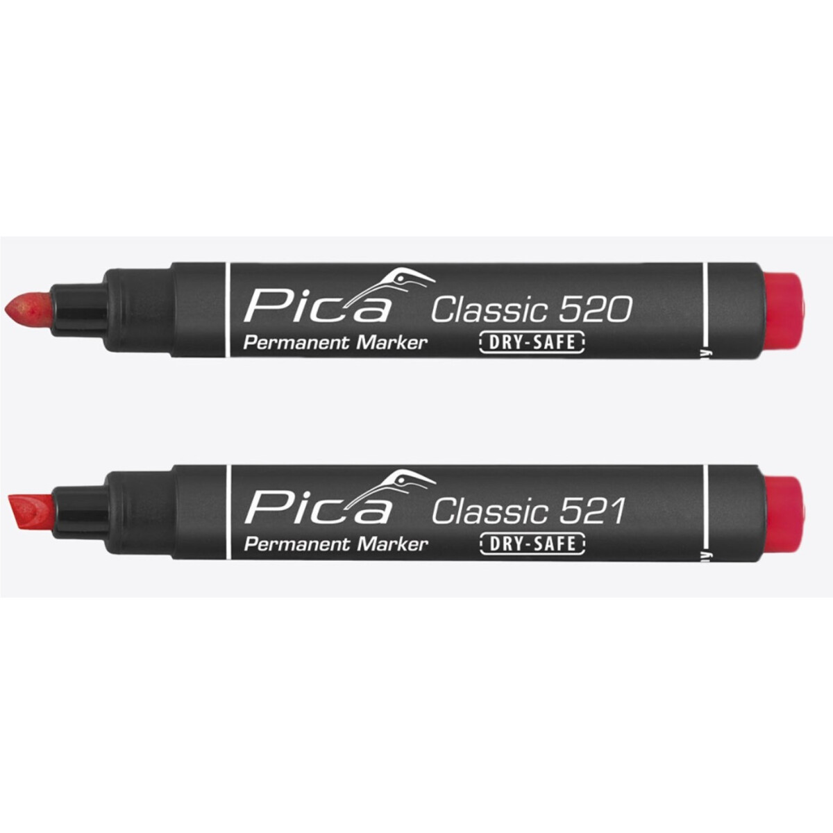 Pica Permanentmarker Classic rot Strichbreite 1 - 4 mm...