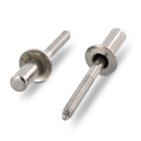 ABV SP Dichtblindniet A2, Blindniete 4,8 x 12mm, luft/wasserdicht, VPE 500 Stück