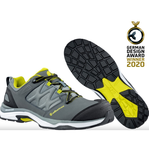 albatros Sicherheitshalbschuh Ultratrail Grey Low S3 ESD HRO SRC, Farbe: grau/kombiniert, Gr. 37