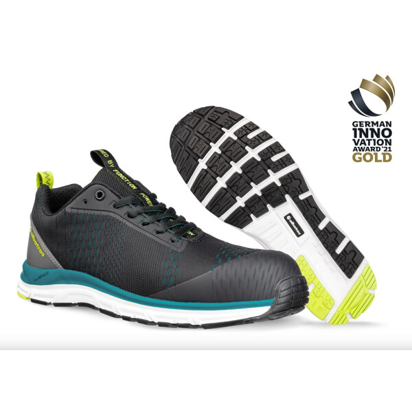 ABV albatros AER55 Impulse Black Blue Low S1P ESD HRO SRA Sicherheitshalbschuh, Größe 41, Farbe: schwarz-blau