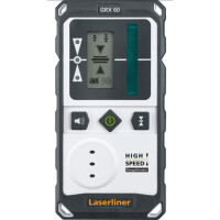 Laserliner RangeXtender G 60 Laserempfänger für alle Linienlaser mit GRX-READY Technologie, für grüne Linienlaser, bis 60m Entfernung, Kopfmagnet