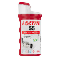4x LOCTITE 55 Gewindedichtfaden, Farbe weiß, temperaturbeständig bis 149°C, DIN DVGW, in 160m Dosen