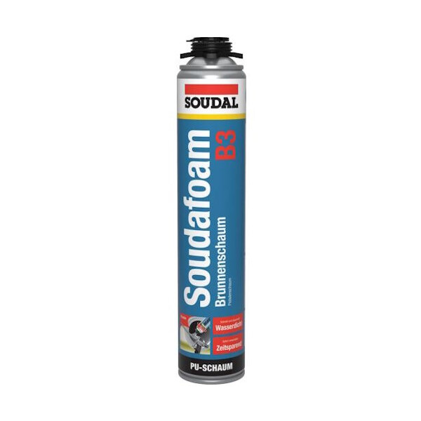 SOUDAL Soudafoam Gun Brunnenschaum 750 ml, Farbe grün, B3, Pistolenschaum