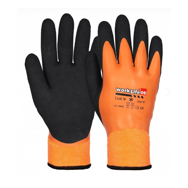 OS Work Life Cool W Kälteschutzhandschuh mit Latexbeschichtung, Größe 8, doppelt gefüttert, Kategorie II, voll eingetaucht, Norm EN 388: 2016, EN 511: 2006, EN 420: 2003 + A1: 2009