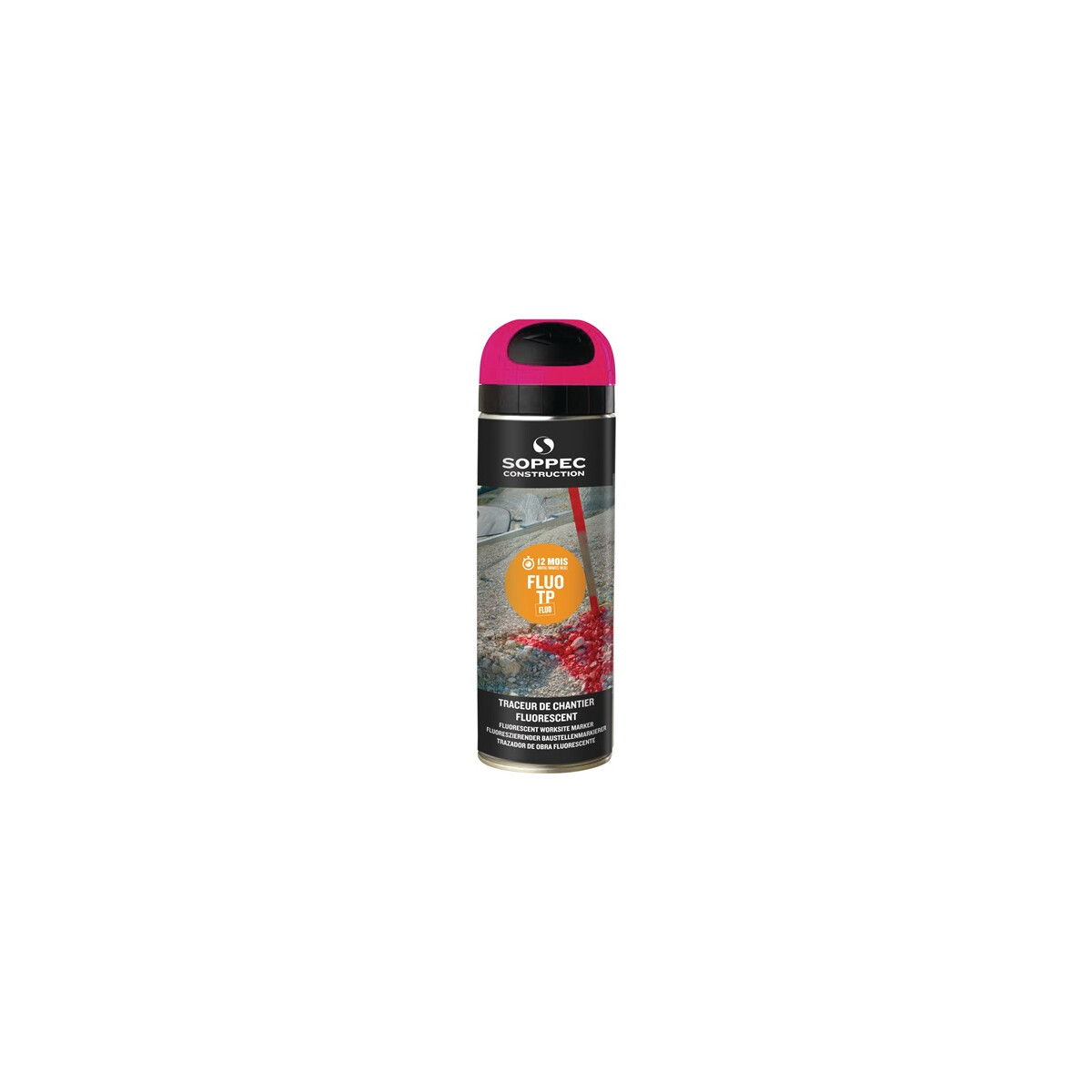 Baustellenmarkierspray FLUO TP leuchtpink 500 ml...