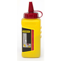 Schlagschnurkreide 225g rot wasserfest,schwer löslich Ku.-Flasche STANLEY