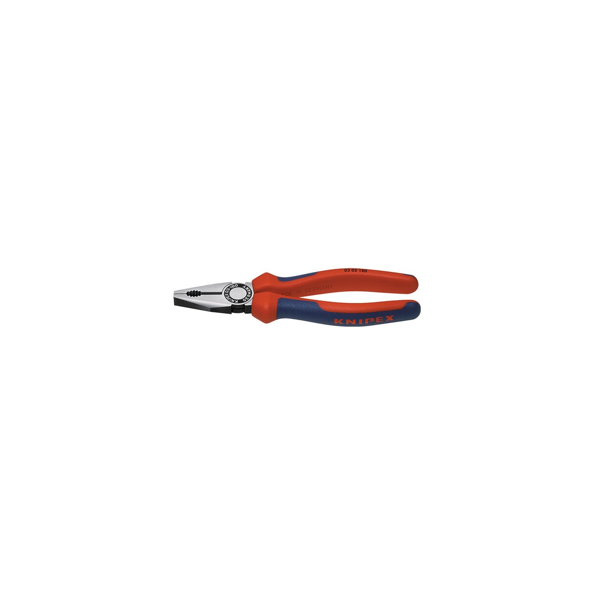 Knipex Kombizange 180 mm, Kopf poliert, Griffe mit...