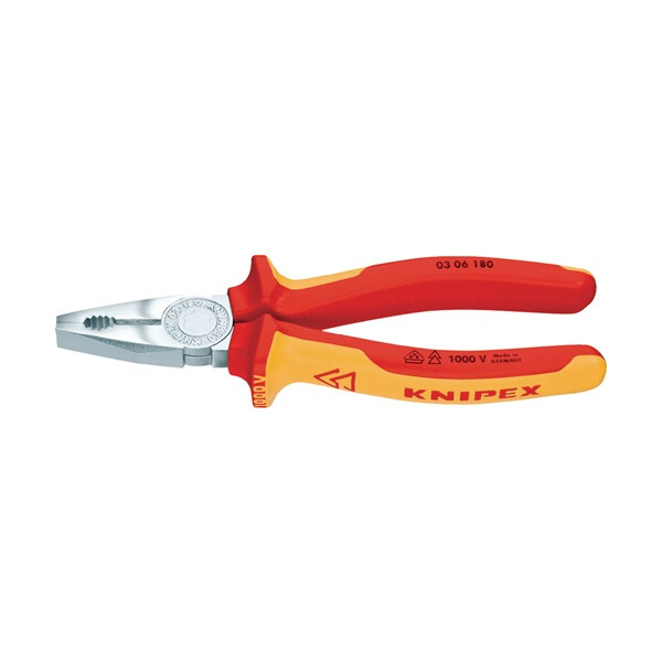 Knipex VDE Kombizange L.160mm Mehrkomp.-Hüllen verchr. Art. 03 06 160